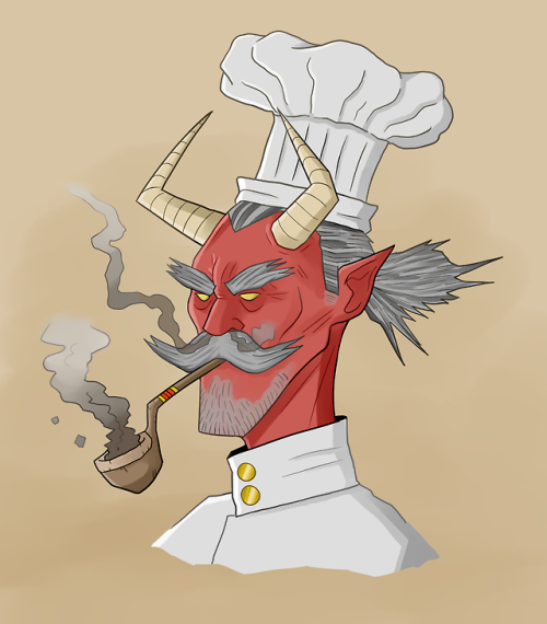 Oni ChefHe likes making spicy food