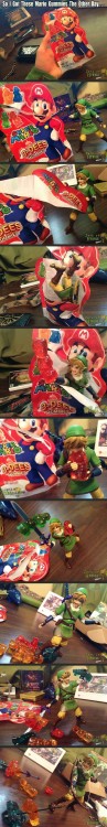 animetrash4everblr:Looks like link hates marioHaha thats...