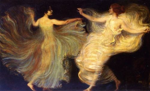 artfortheages:Dancers - Franz von Stuck - 1896