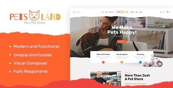 Pets Land v1.2 – Domestic Animals Shop & Veterinary WordPress Theme Nulled
