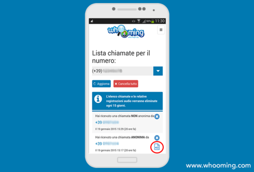 SCARICARE CHIAMATE ANONIME