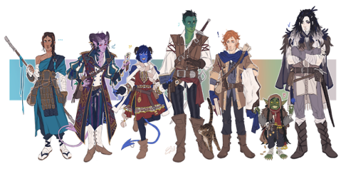 alternate outfits for the critical role wildemount crew! level...