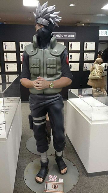 midori-n:Lifesize japanese Kakashi figure, fiberglass