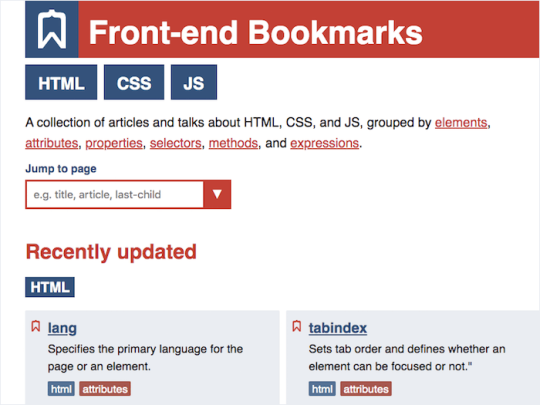 Front-End Bookmarks