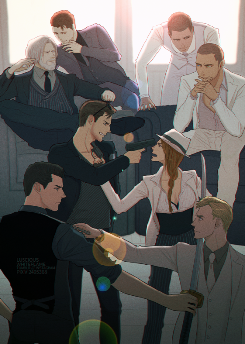 lusciouswhiteflame:DBH Mafia AU! Based on ギョさん’s headcanons...