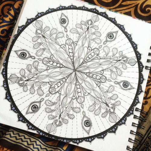 vesicadesigns:Finished this crazy one :) feels like I’m...