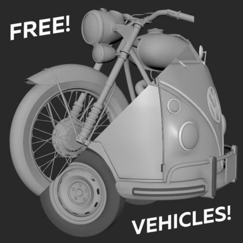 FREE Vehicles ! *uvmapped by Rory Björkman...