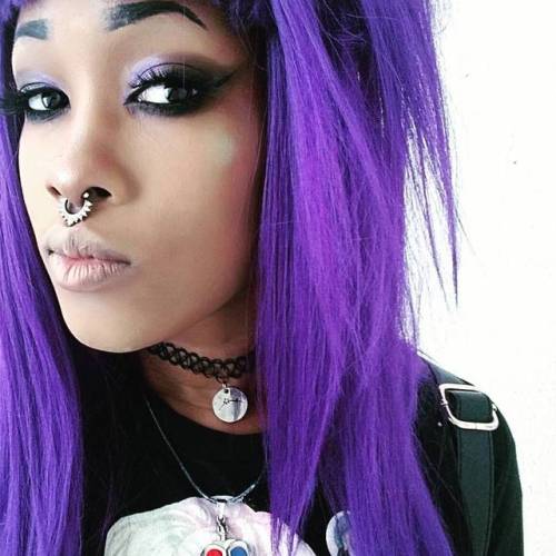 Purple And Black Scene Hair Tumblr