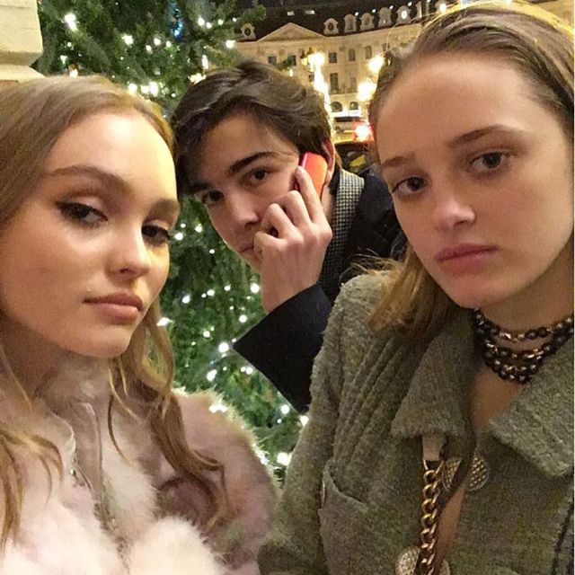 Lily-Rose and Jack Depp