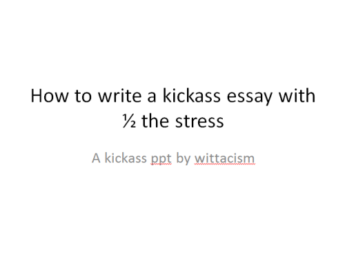 Write argumentative essay powerpoint