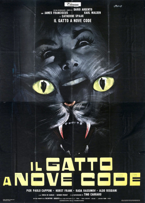 foreignmovieposters:The Cat o’ Nine Tails (1971). Italian...