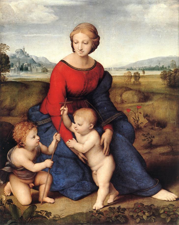 artist-raphael:
â€œMadonna in the Meadow, 1506, Raphael
â€