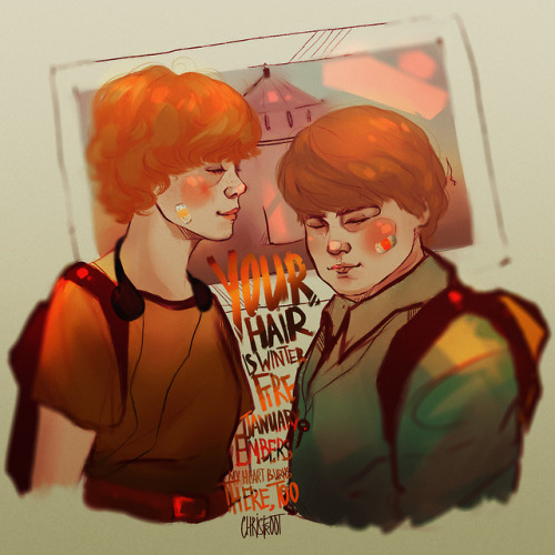 chrisfroot:BEN & BEV \ simple sketch + color \ i love...