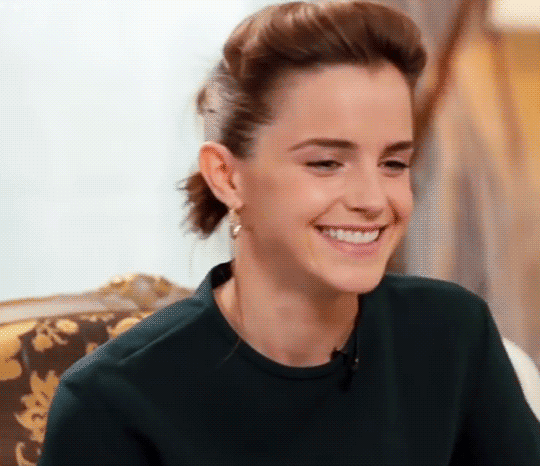 Gif Emma Watson Laughing Gifrific