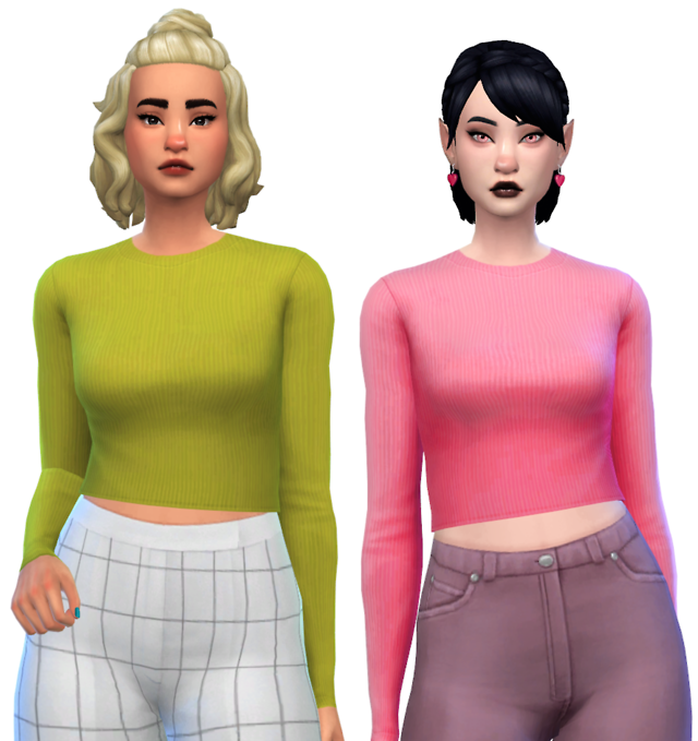whirliko: @trillyke‘s momo top recolored 7... - ts4mm
