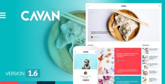 CAVAN v1.6.1 – A Distinctive WordPress Blog Theme Nulled