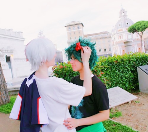 kinnme: Shouto and Izuku visiting Rome Me as...