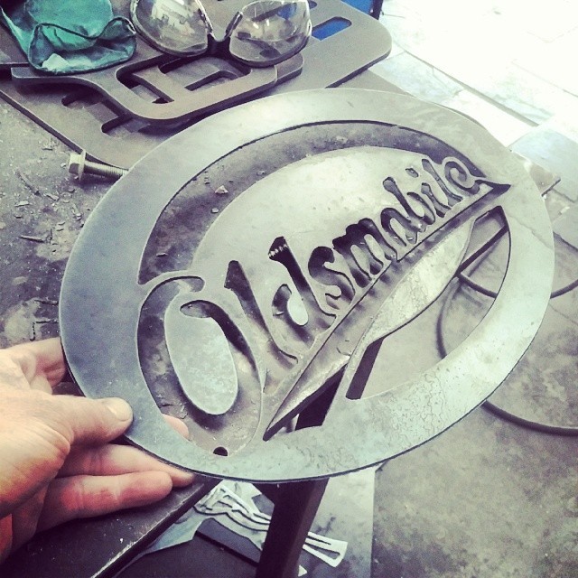 Metal Worx Inc >> Metal Worx Inc Working On Some Oldsmobile Signs Metal Worx Inc >> Metal Worx Inc Working On Some Oldsmobile Signs