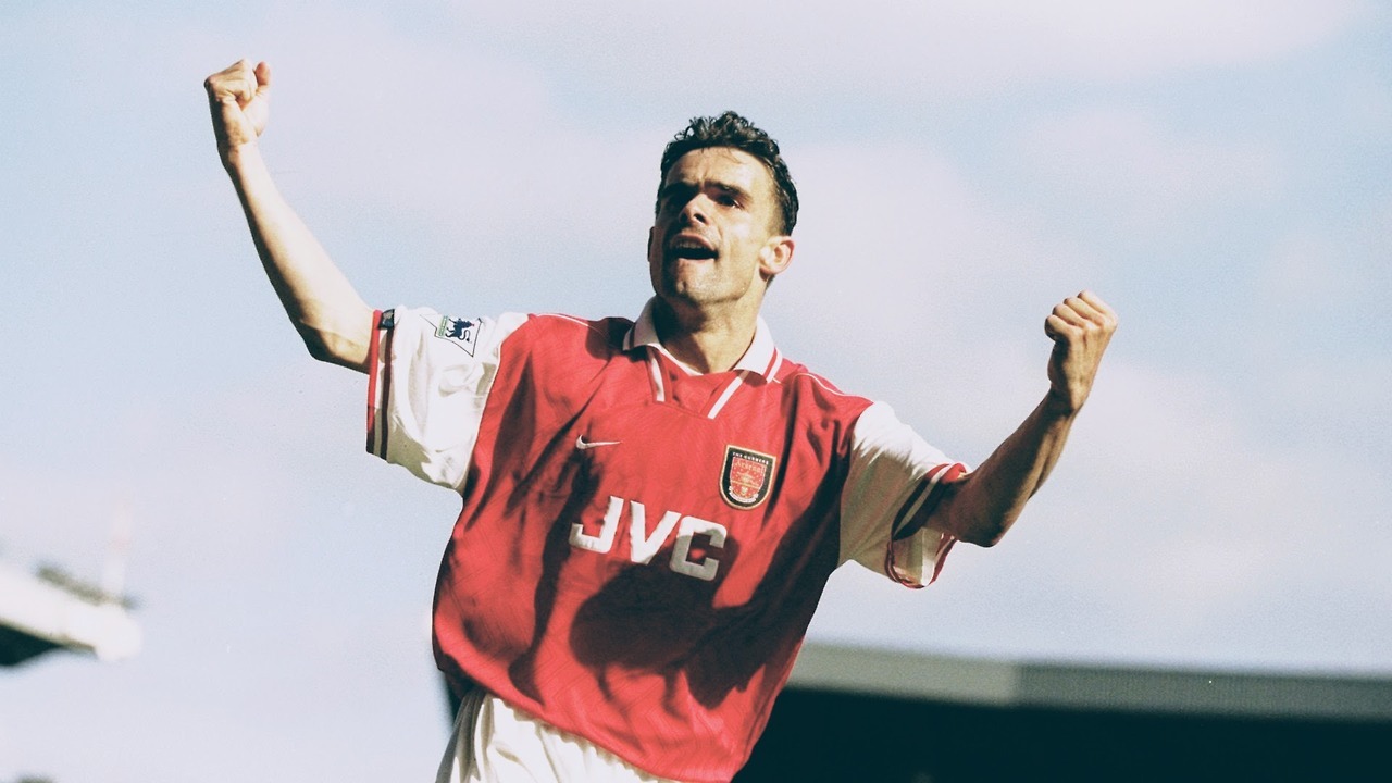 Greats Of The Game - Marc Overmars 1998 Marc Overmars celebrates ...