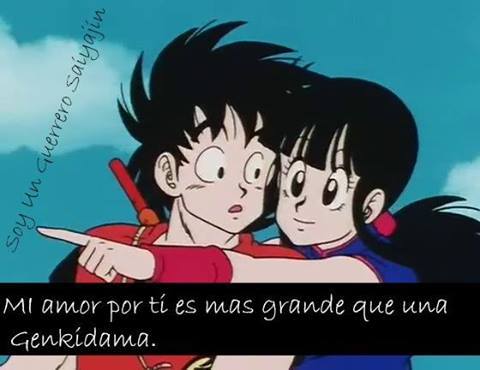 Imagenes De Goku Y Milk Con Frases De Amor - masqueradehounds.blogspot.com