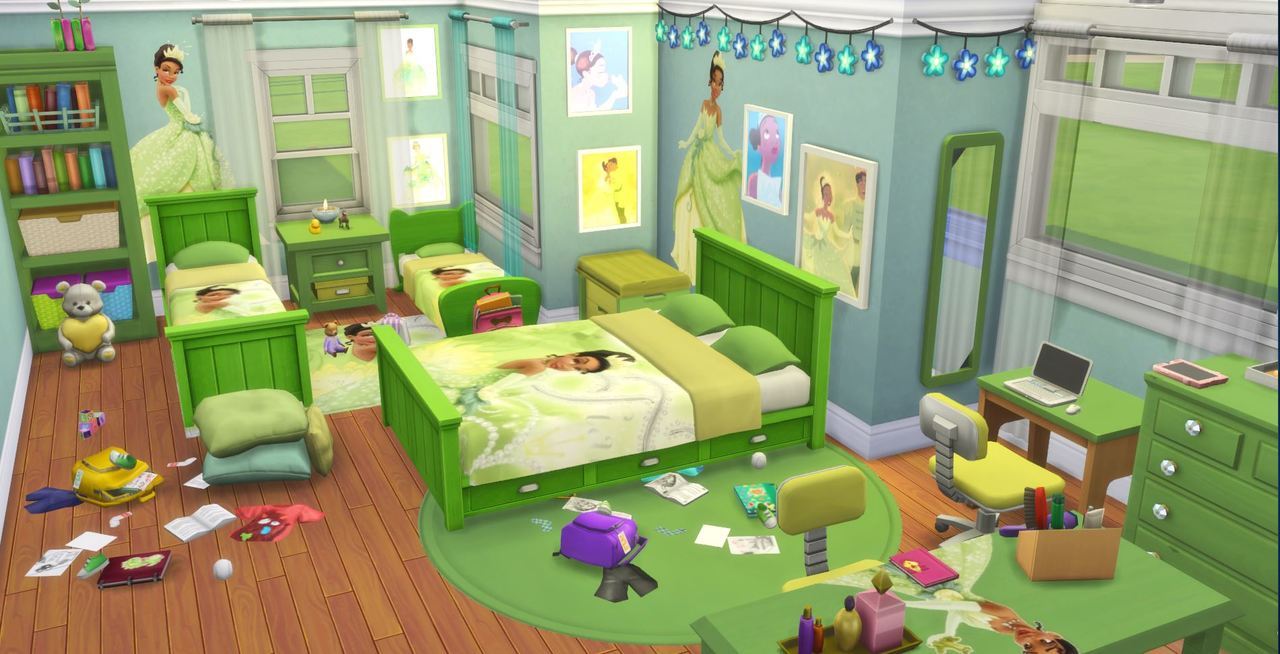 I Create Bedroom Sets for The Sims 4 — Disney Princess Bedroom Set for ...