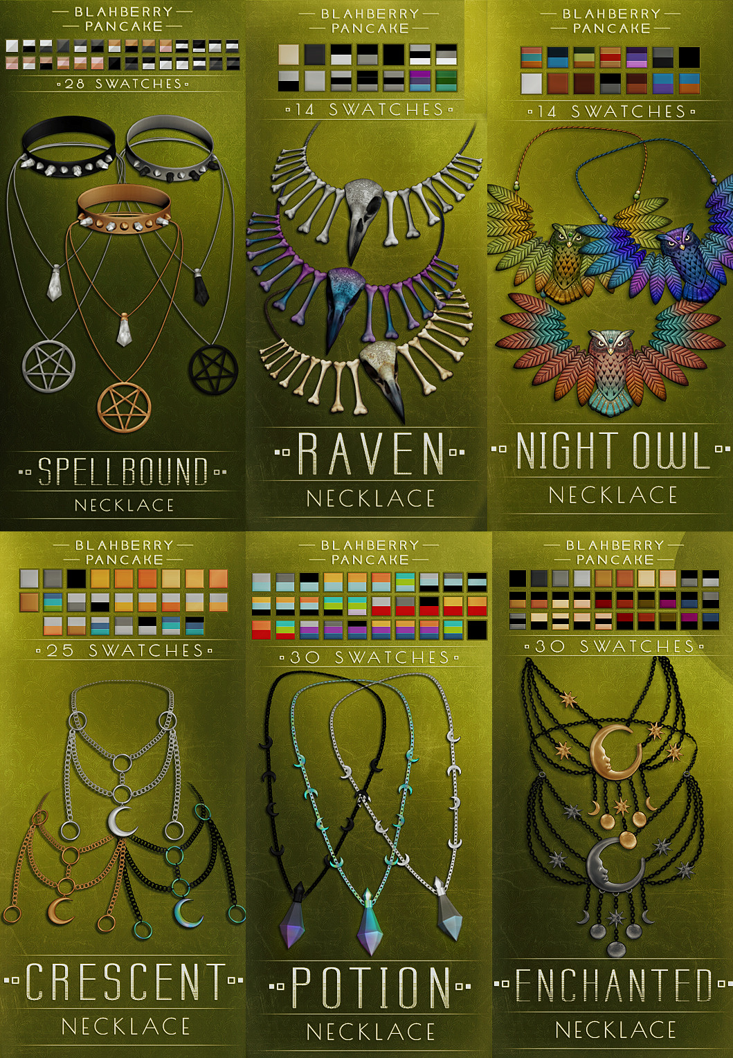 Omg Ts4 Cc Finds • Blahberry Pancake Updated Necklaces Better