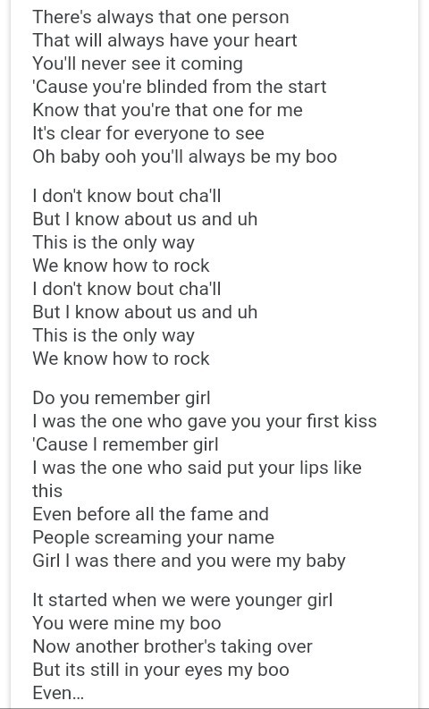 Alicia Keys My Boo Lyrics Alicia Keys Songs No One