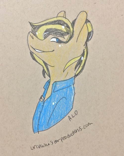 Thanks to everyone who drew my OC Blue Collar at Bronycon 2018!...