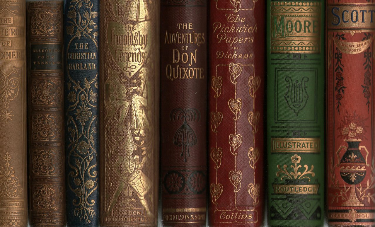 Old Books & Things.. — the glimpse of the gilt on the spine of a...