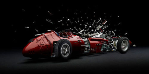 linxspiration:Fabian Oefner Explodes Iconic Cars To Create...