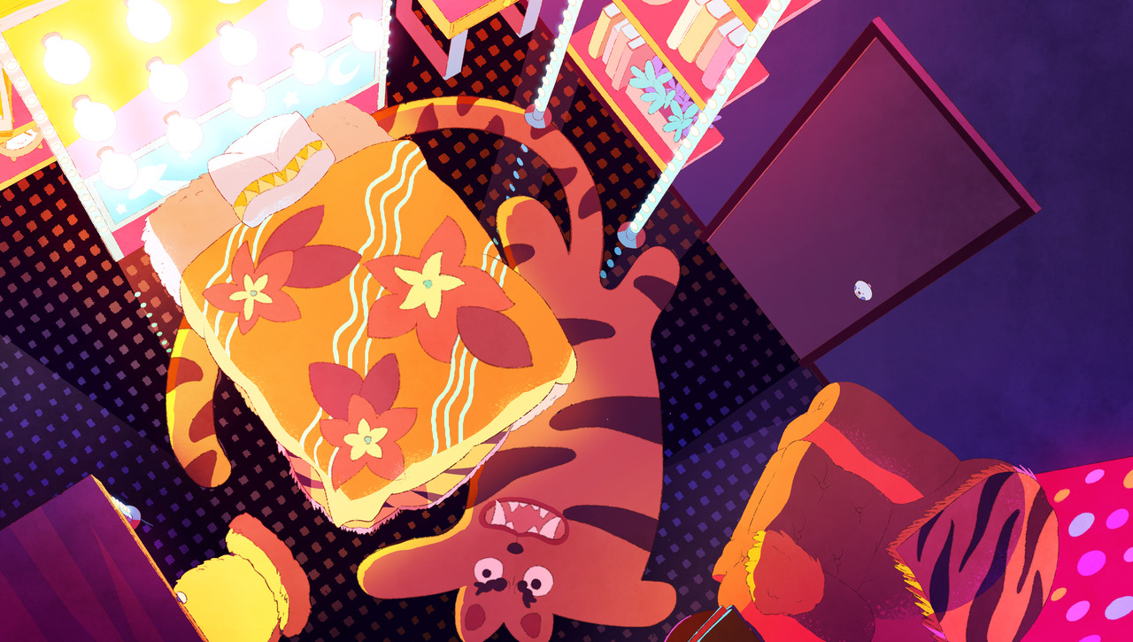 beeandpuppycat:Bee and PuppyCat: Lazy in Space backgrounds are the best backgrounds. Now whose bedroom could…