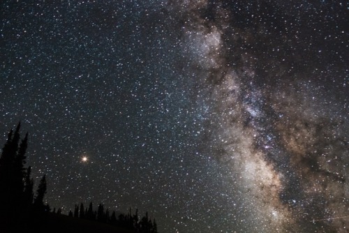 mars, the milky way and billions of stars lighting the way...