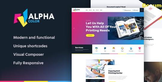 AlphaColor v1.1.2 – Type Design & Printing Services WordPress Theme Nulled