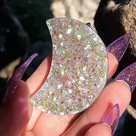 iridescent crystals gif | WiffleGif