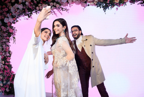 bollywoodhqs:Deepika Padukone & Ranveer Singh at the Launch...