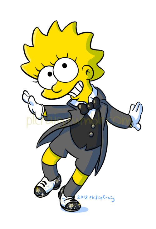 Phillip's Tumblr • A tap dancing Lisa Simpson commission from Joshua...