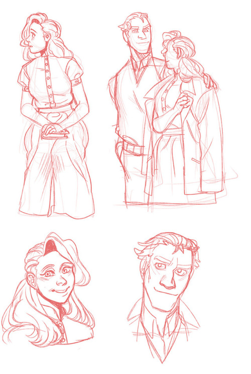 dragonpinata:Sketches of my characters from my webcomic.Read...