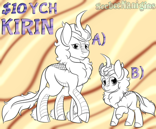 seebeenanigins:- The YCH’s are $10, each will have a...