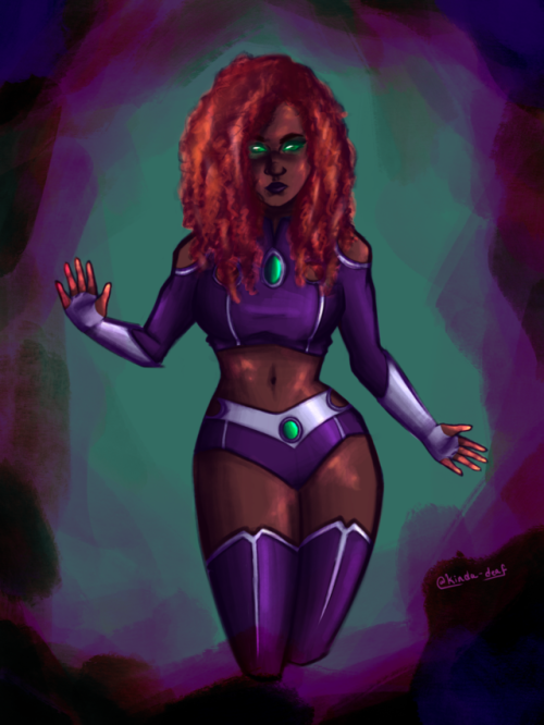 kinda-deaf:so here’s my interpretation of Starfire ☄️which is...