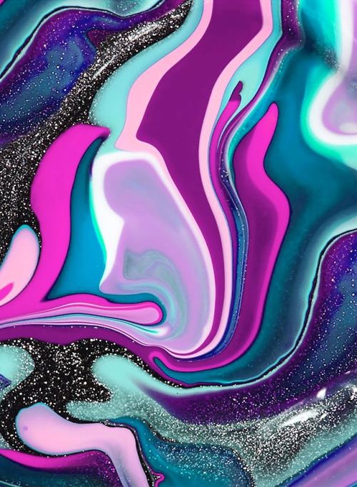 flowartstation:Leslie David- The Colorful Liquid