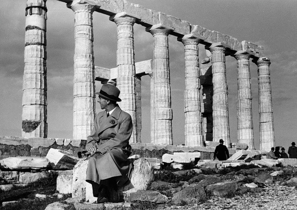 Joseph Goebbels visiting the Acropolis at Athen - 1939