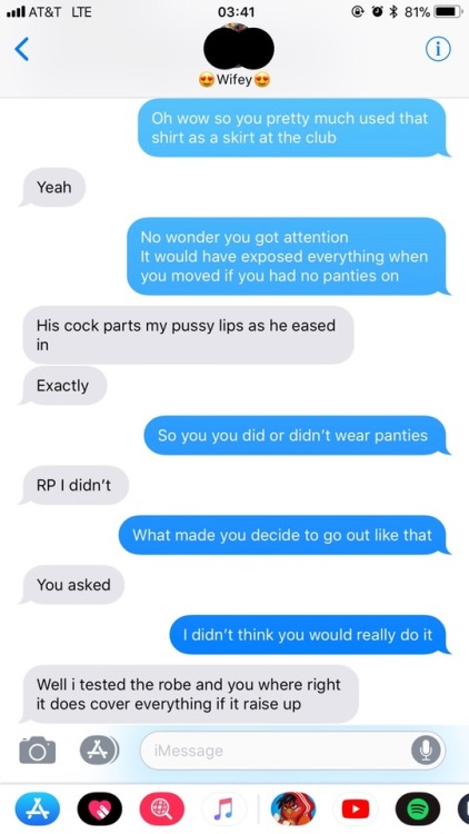 cum on hotwife texts
