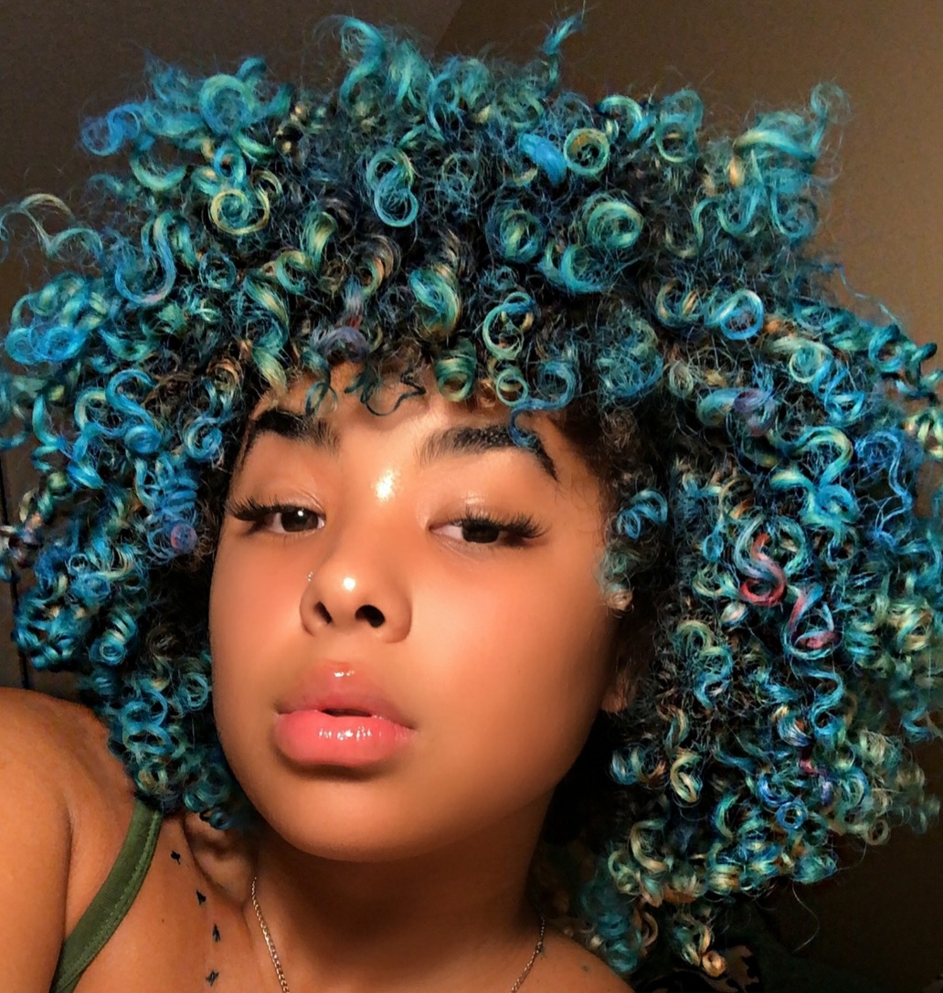 Curly Hair Color Tumblr