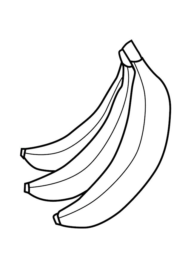 Mewarnai Gambar meawarnai gambar buah pisang