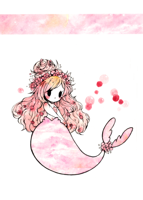 Washi tape mermaid prints are available at my shop! c: If you...