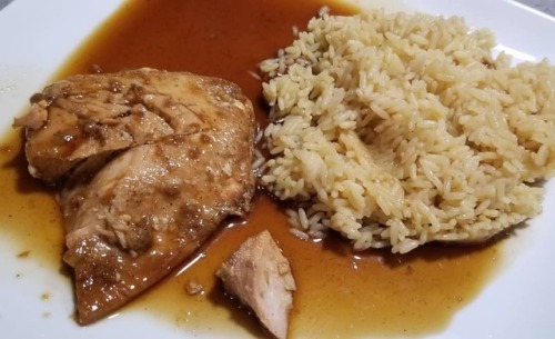 Maple garlic salmon with skme 2 minutes pre-made rice because...