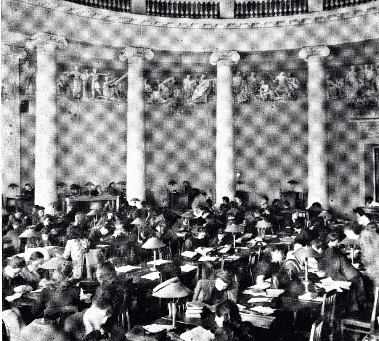 Students in the Reading Hall of Moscow University’s Library (1950)