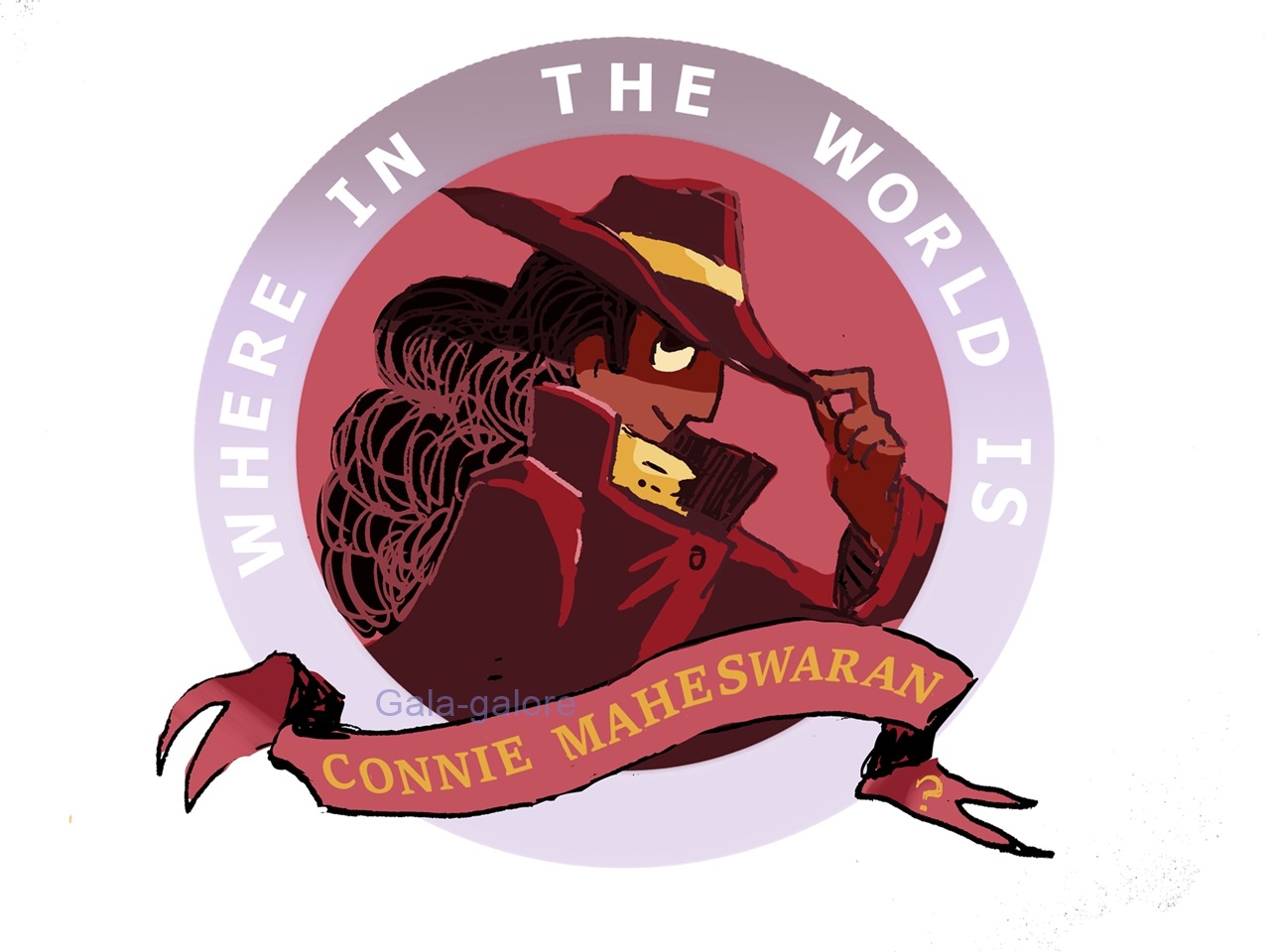 LOOK AT MY COOL DAUGHTER CONNIE ok so i LOVE Carmen Sandiego with all my heart because she was super cool , and Connie just dressed as her! i was amazed!!!