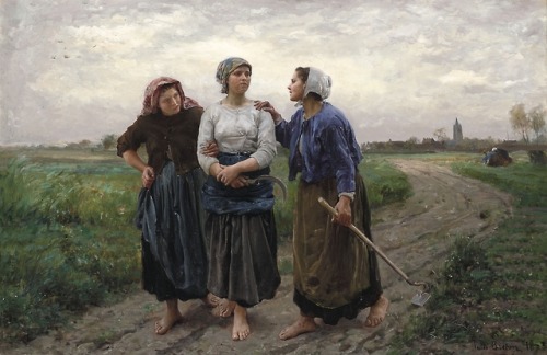 laclefdescoeurs:Les amies. 1873, Jules Breton