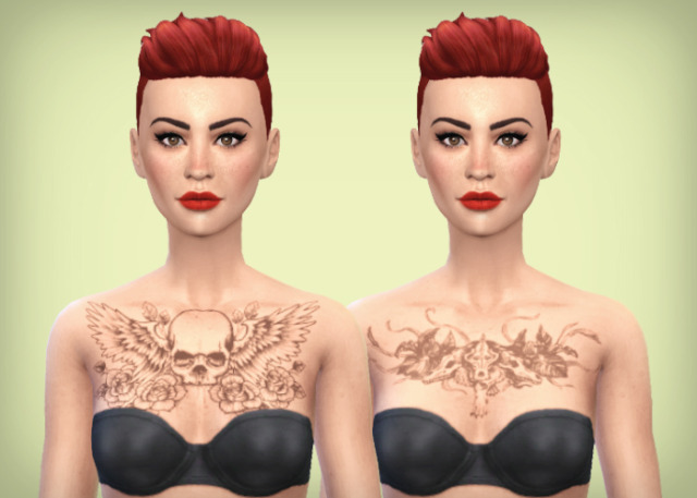 Sims 4 Custom Content Finds Simsrocuted I Made A Set Of Tats That